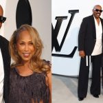 Steve and Marjorie Harvey at Louis Vuitton's men's spring 2026 show on Tuesday.
