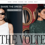 Landing page of The Volte UK
