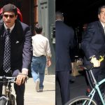 NEW YORK, NY - JUNE 23: Paul Kelly, portraying JFK Jr., is seen on the set of "American Love Story" in Tribeca on June 23, 2025 in New York City.  (Photo by Jose Perez/Bauer-Griffin/GC Images)