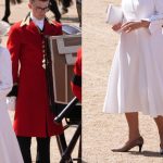 Queen Camilla wears pointed-toe pumps at Trooping the Colours 2025