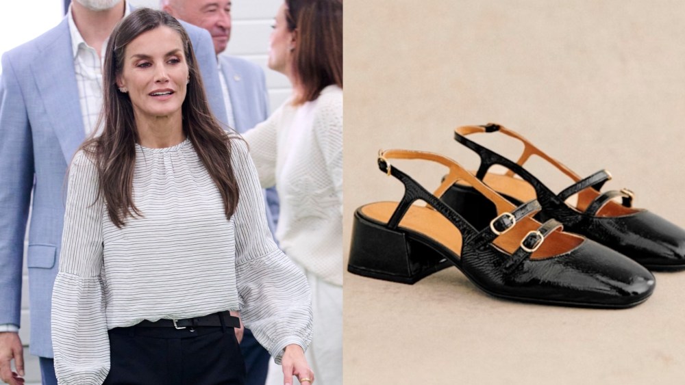 Queen Letizia Shows off Affordable Style in Sézane’s Mary Janes
