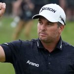 Ryan Fox celebrates after winning the Canadian Open