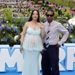 Rihanna Wears Baby Blue Chanel to the Premiere of ‘Smurfs’