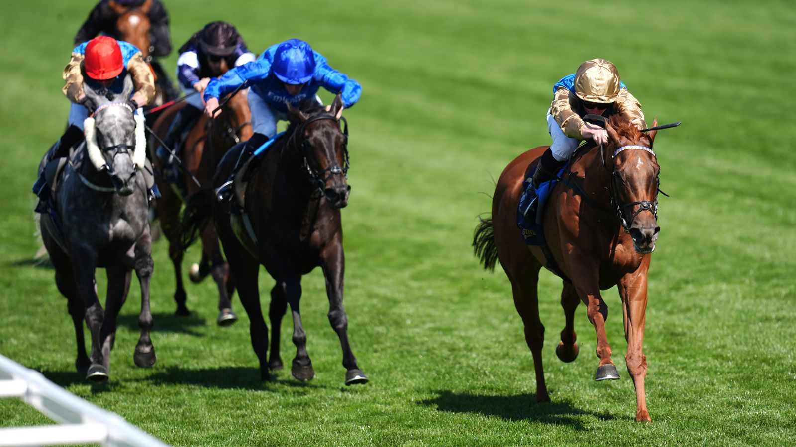 Royal Ascot: Crimson Advocate comes from last to first in Duke Of Cambridge Stakes for John and Thady Gosden | Racing News