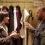 Nora Al Shaikh with Burak Camak at the Saudi fashion pop-up in Selfridges