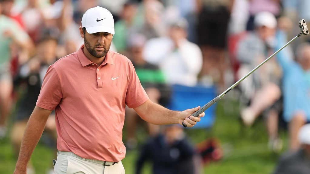 Scottie Scheffler surges into lead during tough day at Memorial