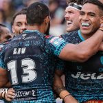 Leigh players celebrating