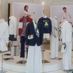 Mannequins in Bally clothing and shoes