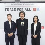 Koji Yanai, Hasan Kattan and UNHCR Japan’s Representative-Designate Fumiko Kashiwa