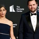 WASHINGTON, DC - JUNE 11: Usha Vance and U.S. Vice President JD Vance attend the opening night of "Les Mis√©rables" at The Kennedy Center on June 11, 2025 in Washington, DC. (Photo by Shannon Finney/Getty Images)