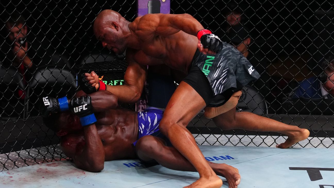 Usman takes down Buckley in UFC main event for 1st win since ’21
