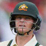 Australia's Steve Smith walks off the field after losing his wicket during the World Test Championship final between South Africa and Australia at Lord's cricket ground in London, Wednesday, June 11, 2025. (AP Photo/Kirsty Wigglesworth)