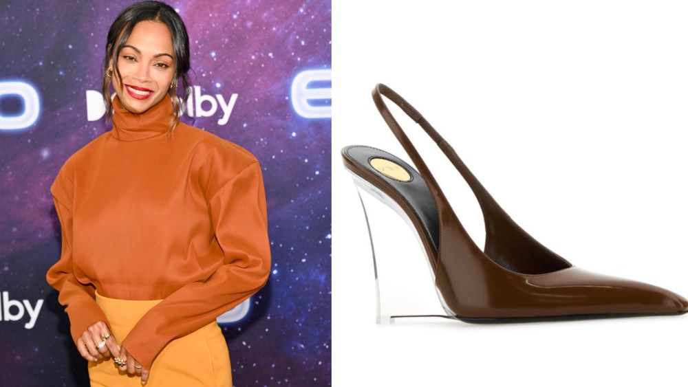 Zoe Saldaña Pops in Ultra-sharp Saint Laurent Shoes at ‘Elio’ Premiere