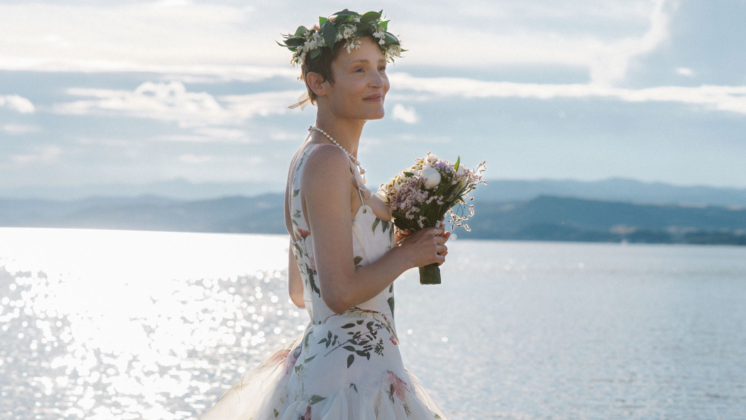 Actor Vicky Krieps’s Rose-Covered Vivienne Westwood Wedding Gown Was a Tribute to Her Late Grandmother
