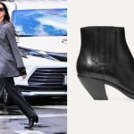 Anne Hathaway wearing the Golden Goose Sunset boots while filming The Devil Wears Prada 2 in New York City on July 22, 2025.