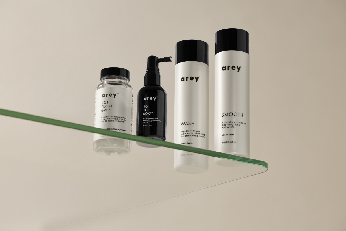 Arey: An Aging-Focused Hair-Care Line That Prevents and 'Repigments' Greys