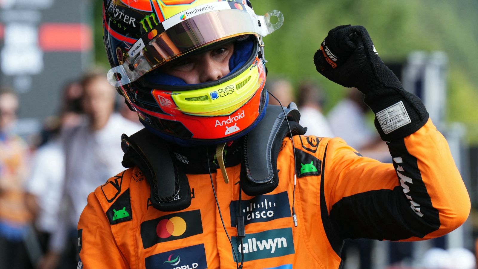 Belgian GP Sprint Qualifying: Oscar Piastri takes dominant pole with Lando Norris third as Lewis Hamilton 18th | F1 News