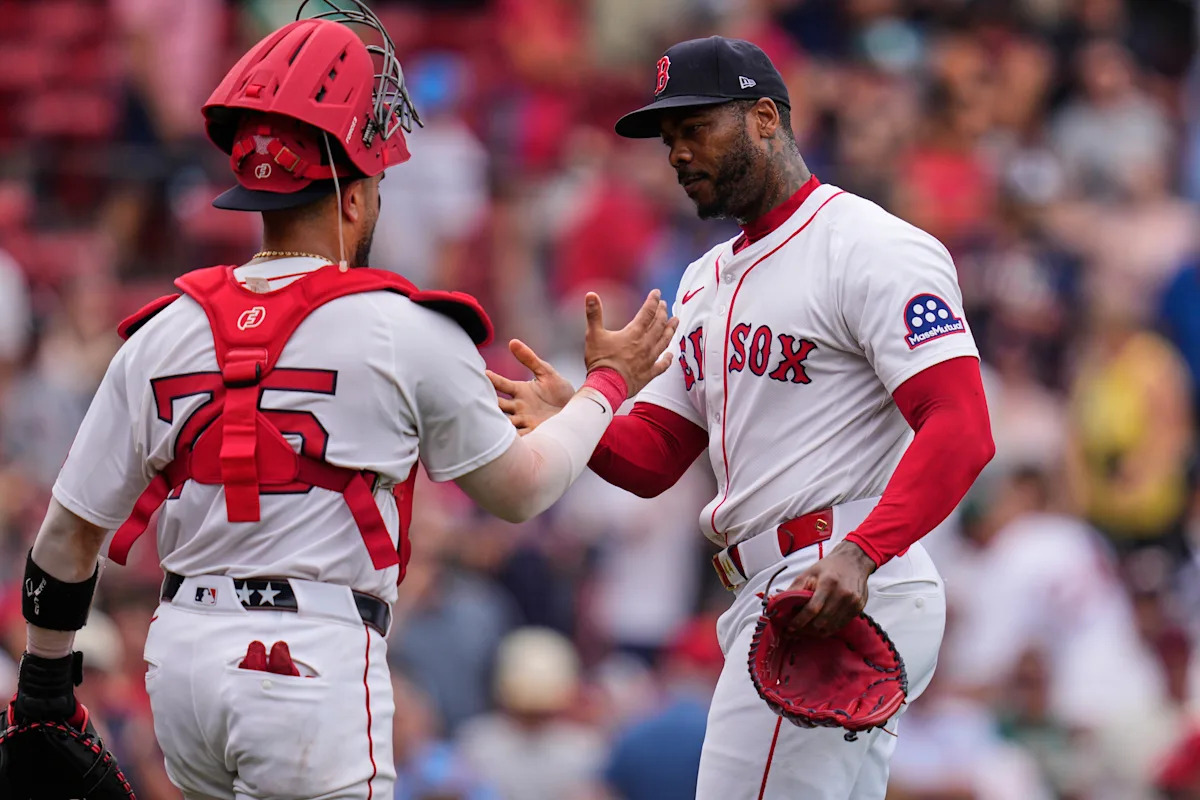 Boston’s Chapman lights up radar gun at age 37 and has bigger numbers in mind than his 350th save