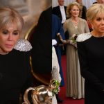 LONDON, ENGLAND - JULY 9: Brigitte Macron attends a banquet at Guildhall on July 9, 2025 in London, England. President Emmanuel Macron and Mrs Brigitte Macron visit the UK in the first visit State Visit made by France in 17 years. They are staying at Windsor Castle, hosted by King Charles III and Queen Camilla. Today, the Macrons will have lunch with the UK Prime Minister at Downing Street, and a banquet will be held in their honour at The Guildhall. (Photo by Leon Neal/Getty Images)