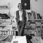 Massimo Osti inside his studio.