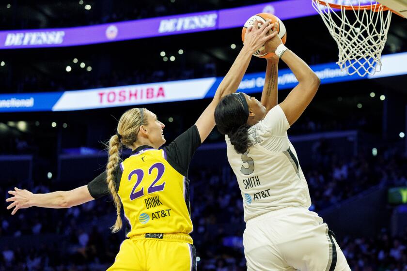 Cameron Brink returns but Aces end Sparks’ winning streak