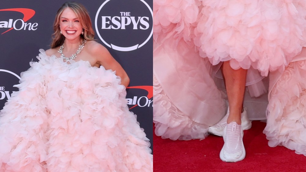 Chari Hawkins Wears Chunky Sneakers at ESPY Awards 2025 Red Carpet