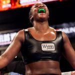Claressa Shields captures the undisputed heavyweight title with a unanimous decision victory over Danielle Perkins on Sunday, Feb. 2, 2025 at Dort Financial Center in Flint. (Jake May/The Flint Journal via AP)