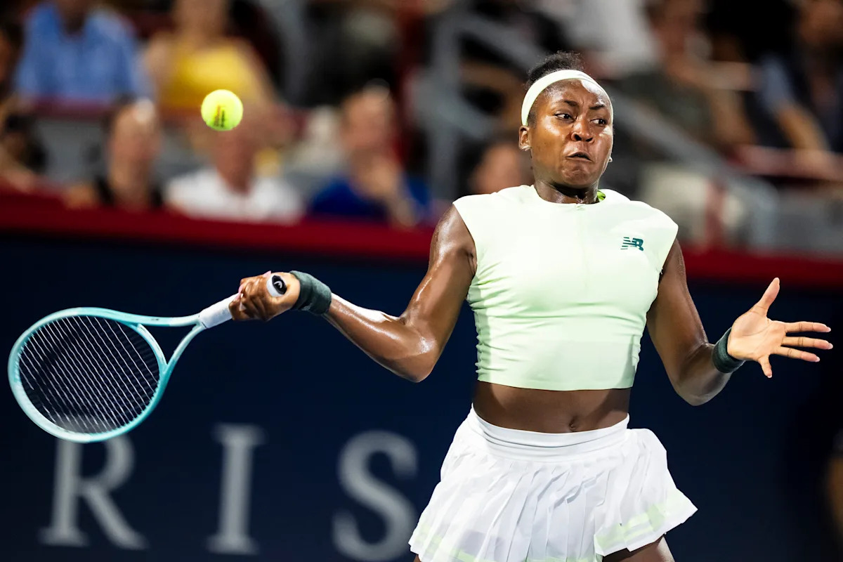 Coco Gauff overcomes 23 double-faults for first win since French Open title