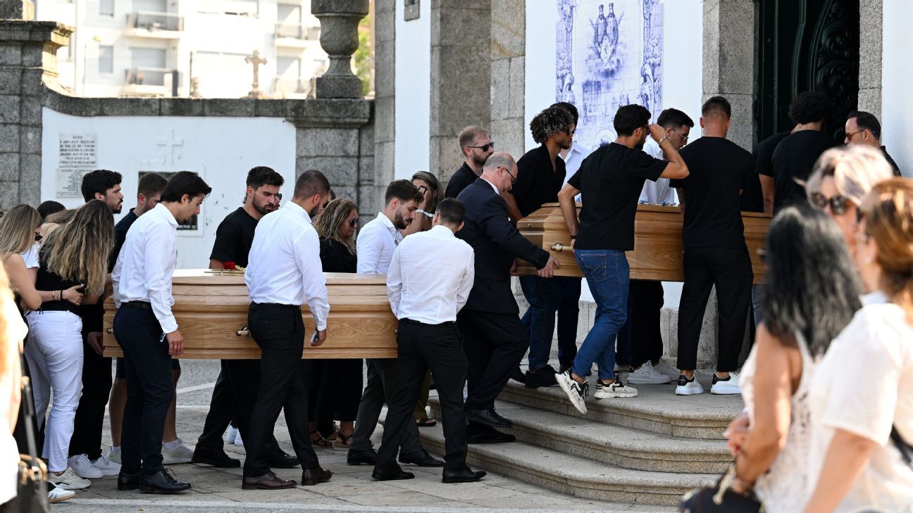 Diogo Jota funeral: Liverpool players, family pay respects
