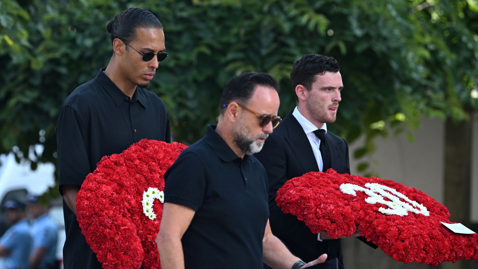 Diogo Jota funeral: Wife and family joined by Liverpool players in Portugal | Football News