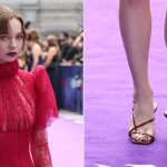 Emma Myers wearing Jimmy Choo Etana Heels at the London premiere of "Wednesday" Season Two.