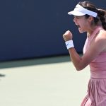 Emma Raducanu is in quarter-final action in Washington
