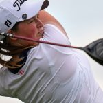 Lottie Woa during the first round of the US Women's Open