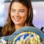 Francesca Hennessy ahead of her super bantam weight bout against Gemma Ruegg in March 2025