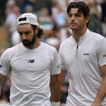 Fritz reaches Wimbledon quarterfinals after Thompson retires