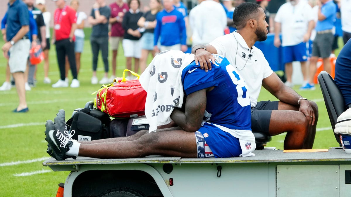 Giants’ Bryce Ford-Wheaton suffers torn Achilles: ‘Devastated’