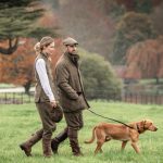 Purdey fall 2025 looks showcasing the new Tom Purdey tweed created by Giles Deacon.