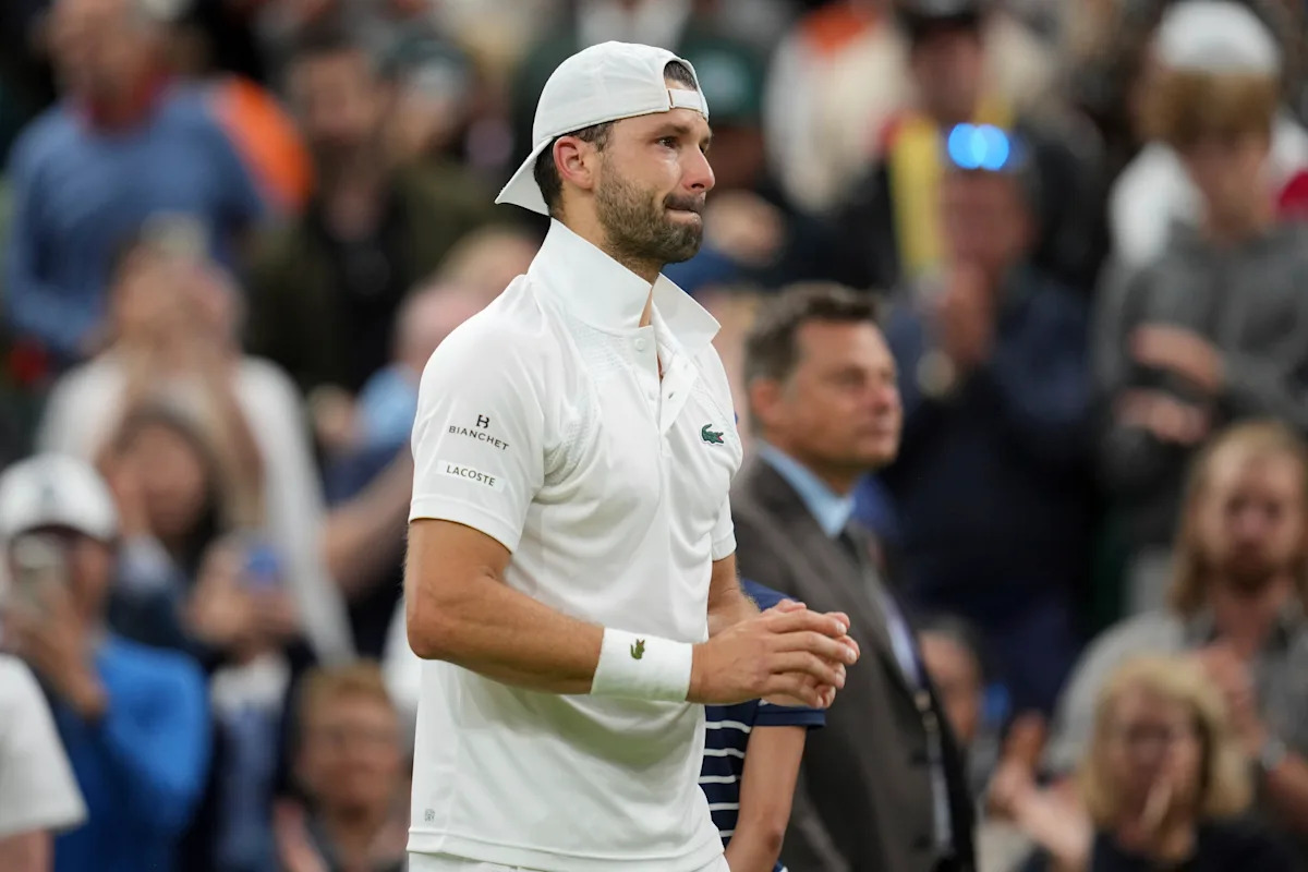 Grigor Dimitrov thanks fans after withdrawing from Wimbledon match with Jannik Sinner due to injury