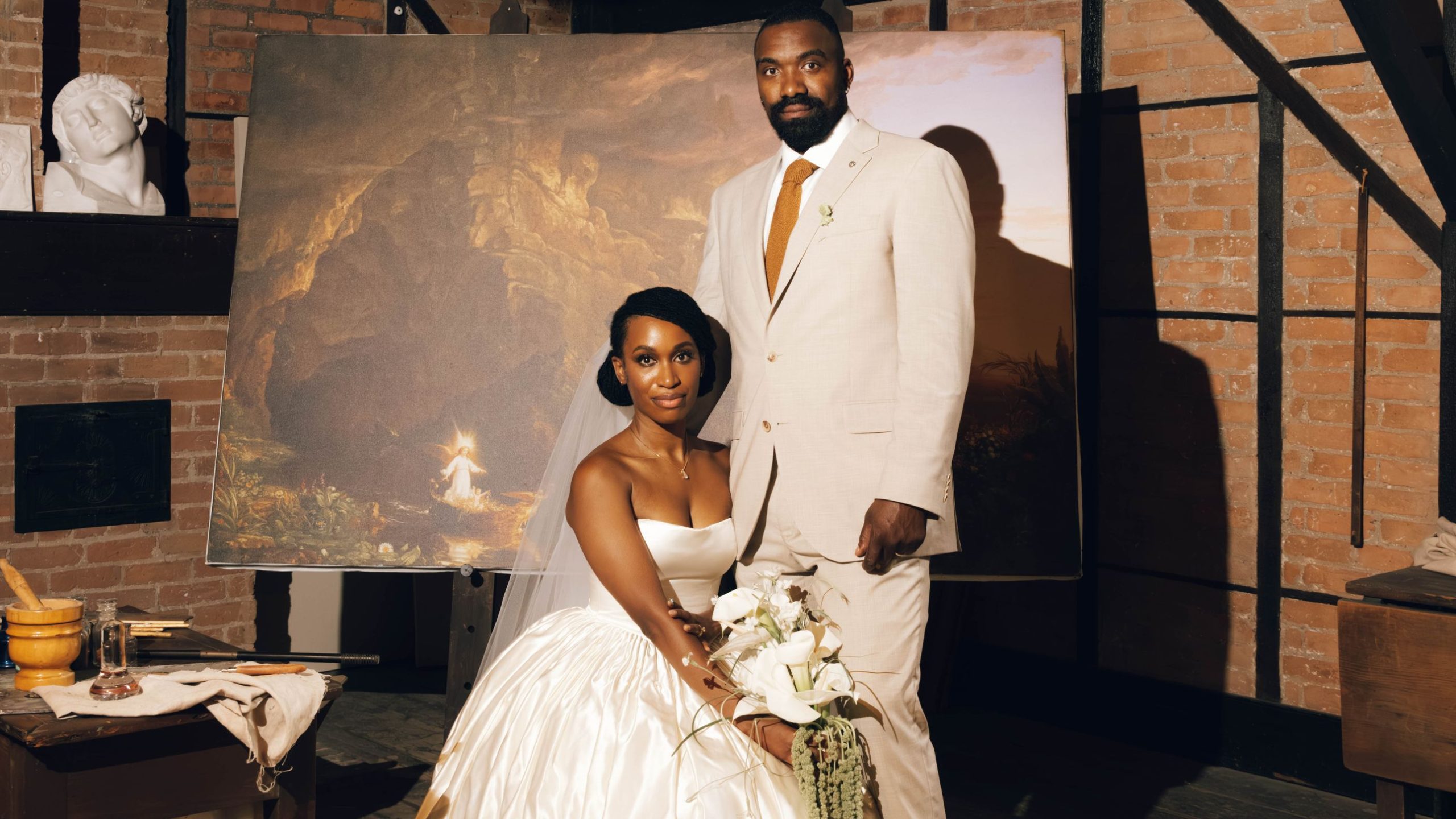 Inside Artist Tschabalala Self and Gallerist Michael Mosby’s “Pastoral Elegance” Wedding in Catskill