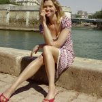 a model wearing a polka dot dress from j.crew's collaboration with rouje