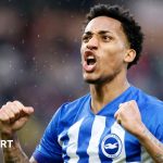 Joao Pedro celebrates while playing for Brighton