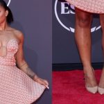 Jordan Chiles wears Christian Louboutin pumps at 2025 ESPY Awards in Los Angeles