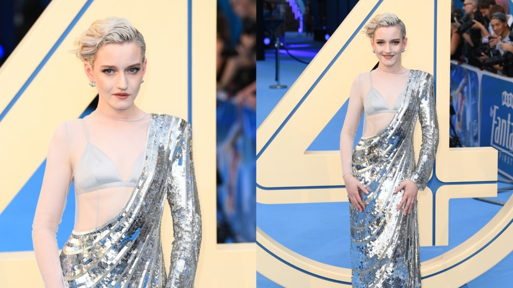 Julia Garner is Silver Surfer in Thom Browne for Fantastic Four Event