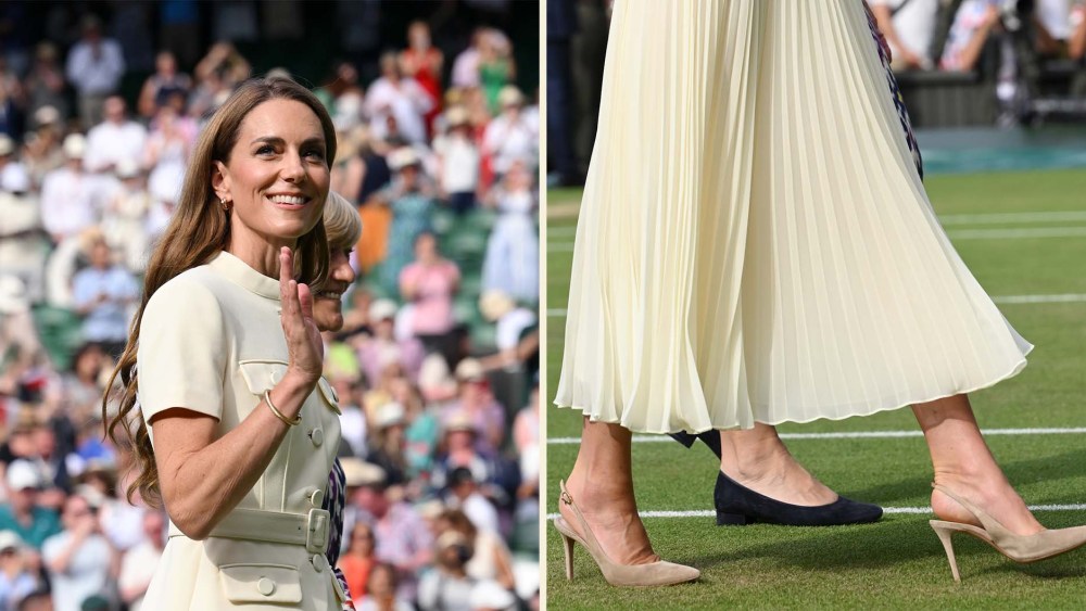 Kate Middleton Wows in Gianvito Rossi Slingbacks at Wimbledon 2025