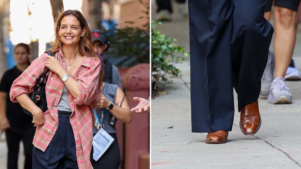 Katie Holmes Gives Cowboy Boots a Casual Twist on ‘Happy Hour’ Set