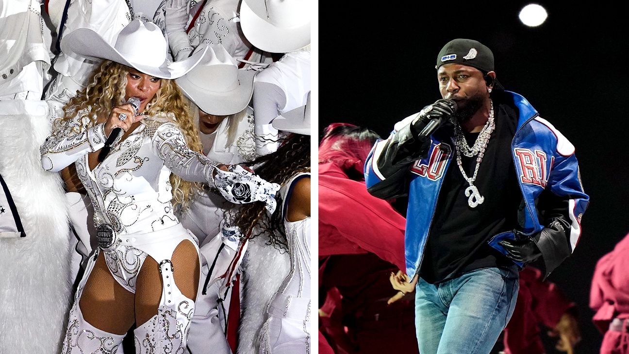 Kendrick Lamar, Beyoncé earn 2025 Emmy nominations for NFL halftime shows