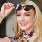 Lindsay Lohan Plaid Balmain Suit Channels Her ‘Parent Trap Roots