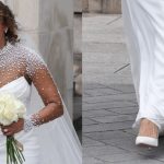 Mel B wears pointed-toe pumps at wedding to Rory McPhee in London