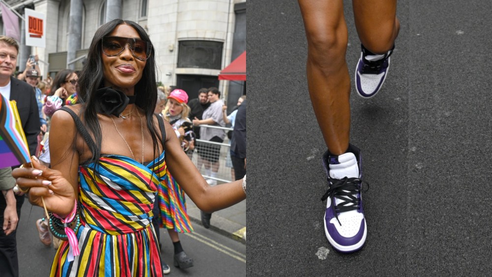 Naomi Campbell Wears Sneakers at Pride In London 2025 Parade