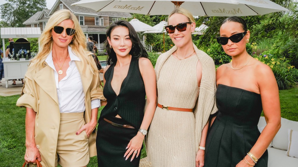 Nicky Hilton Rothschild, Jacquelyn Jablonski at Max Mara Hamptons fete.